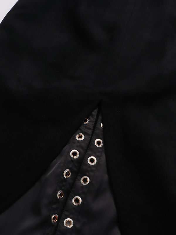TWOTWINSTYLE V-Neck Spliced Drawstring Fashion Dress