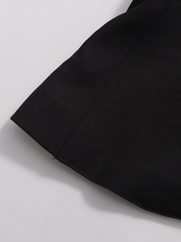 TWOTWINSTYLE Stand Collar Spliced Belt Coats