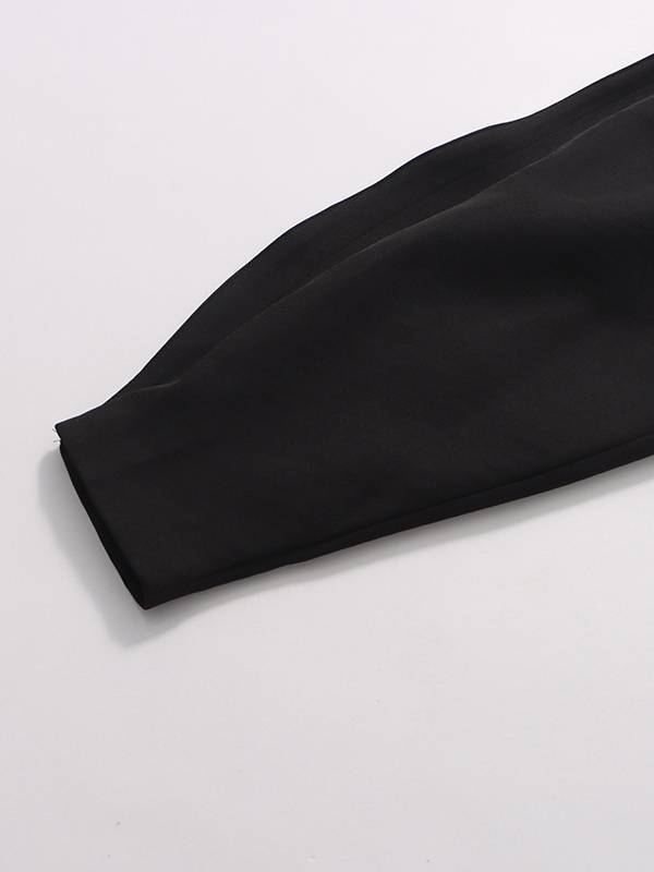 TWOTWINSTYLE Stand Collar Spliced Belt Coats
