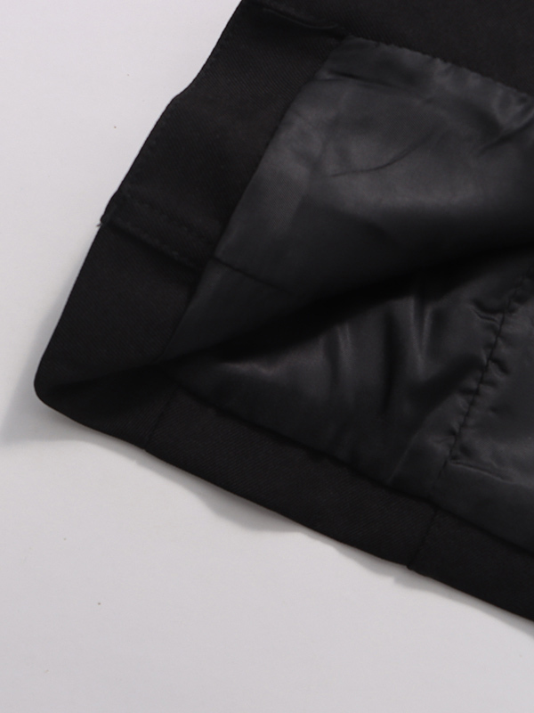 TWOTWINSTYLE Stand Collar Spliced Belt Coats