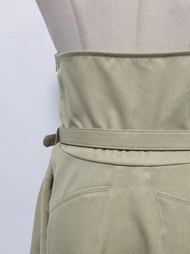 TWOTWINSTYLE Lapel Off Shoulde Temperament Midi Dress