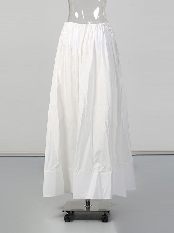 TWOTWINSTYLE V-Neck Sexy Crop Top Minimalist Skirt Two Piece Set