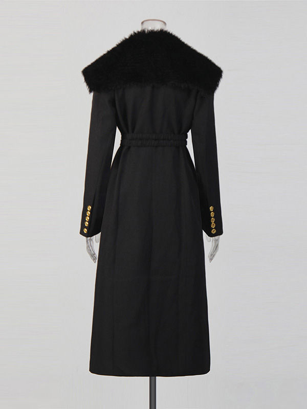 TWOTWINSTYLE Spliced Fitted high Waist Temperament Coats