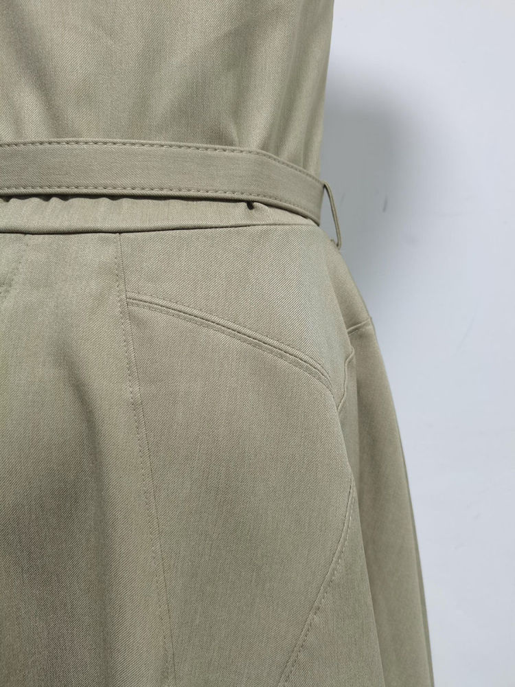 TWOTWINSTYLE Lapel Off Shoulde Temperament Midi Dress