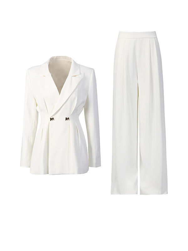 TWOTWINSTYLE Solid Tunic Top Loose Two Piece Set