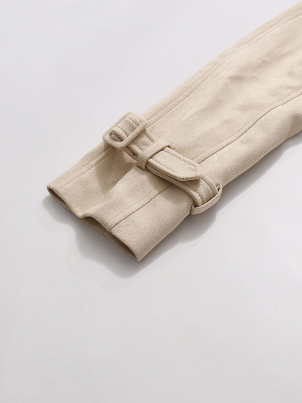 TWOTWINSTYLE Solid V-neck Lapel Jacket