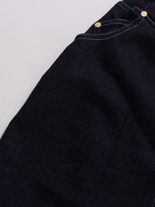 TWOTWINSTYLE Square Collar Sleeveless Denim Long Dress