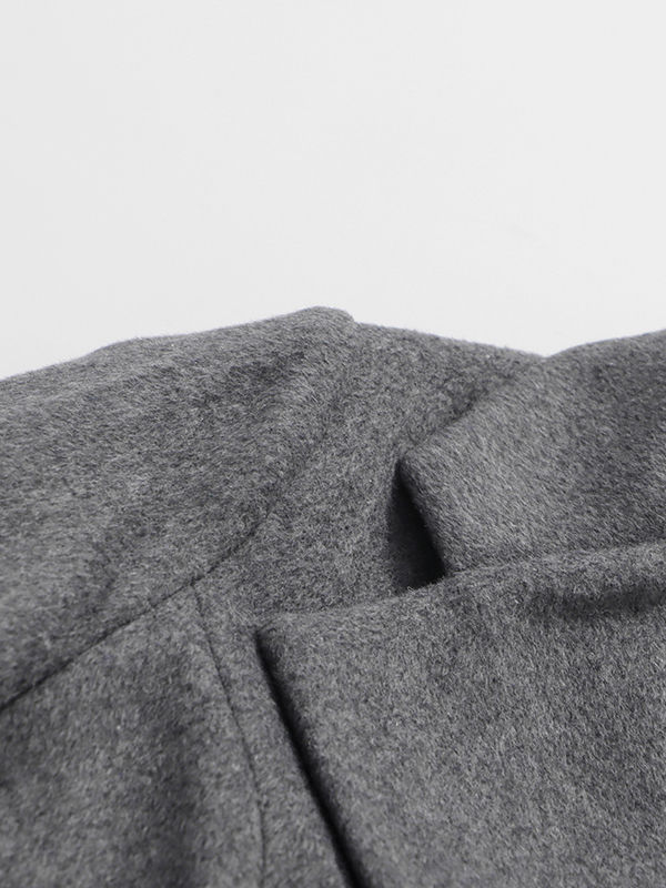 TWOTWINSTYLE Solid Lapel Designer Trench Coat