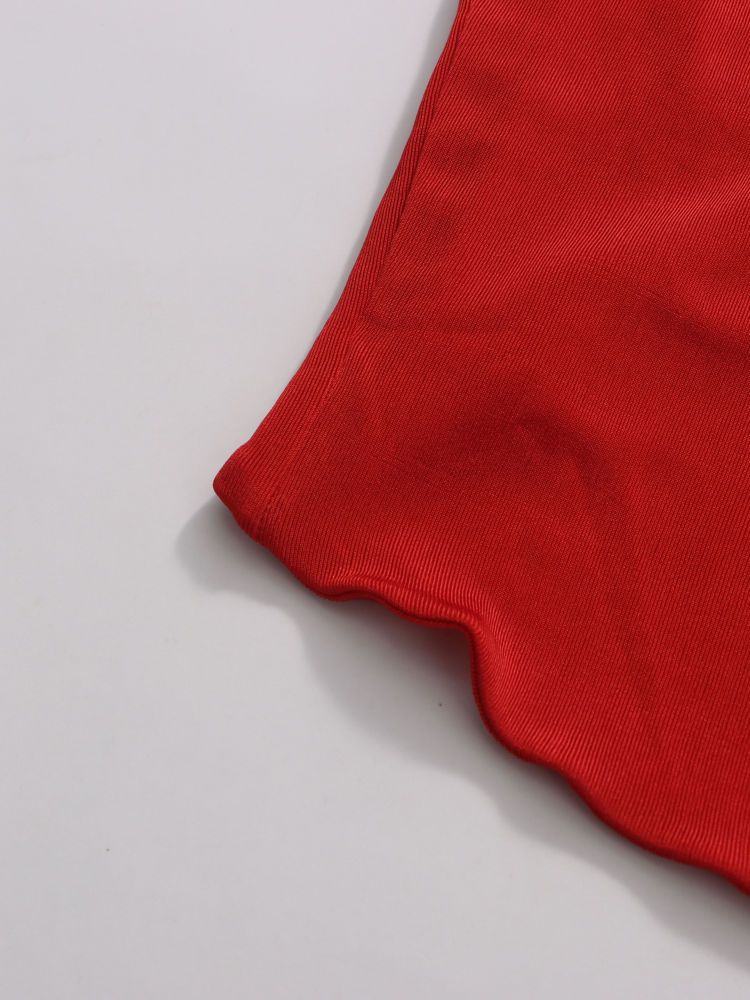 TWOTWINSTYLE Slimming Irregular Chic Strapless Dress