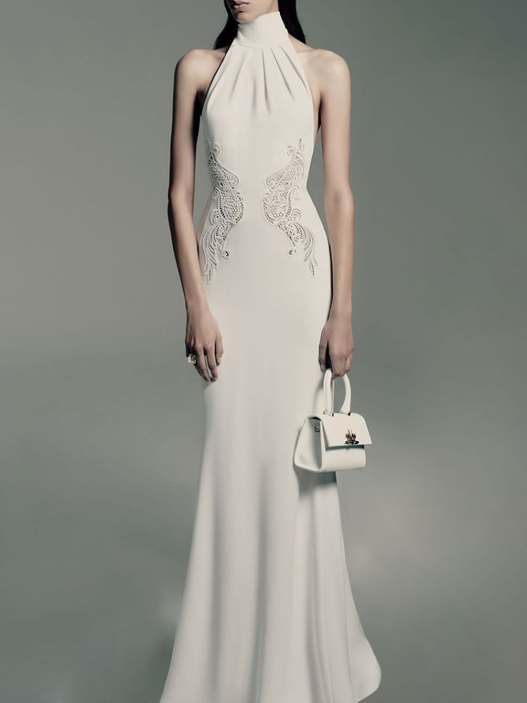 TWOTWINSTYLE Hollow Out Slimming Backless Chic Dress