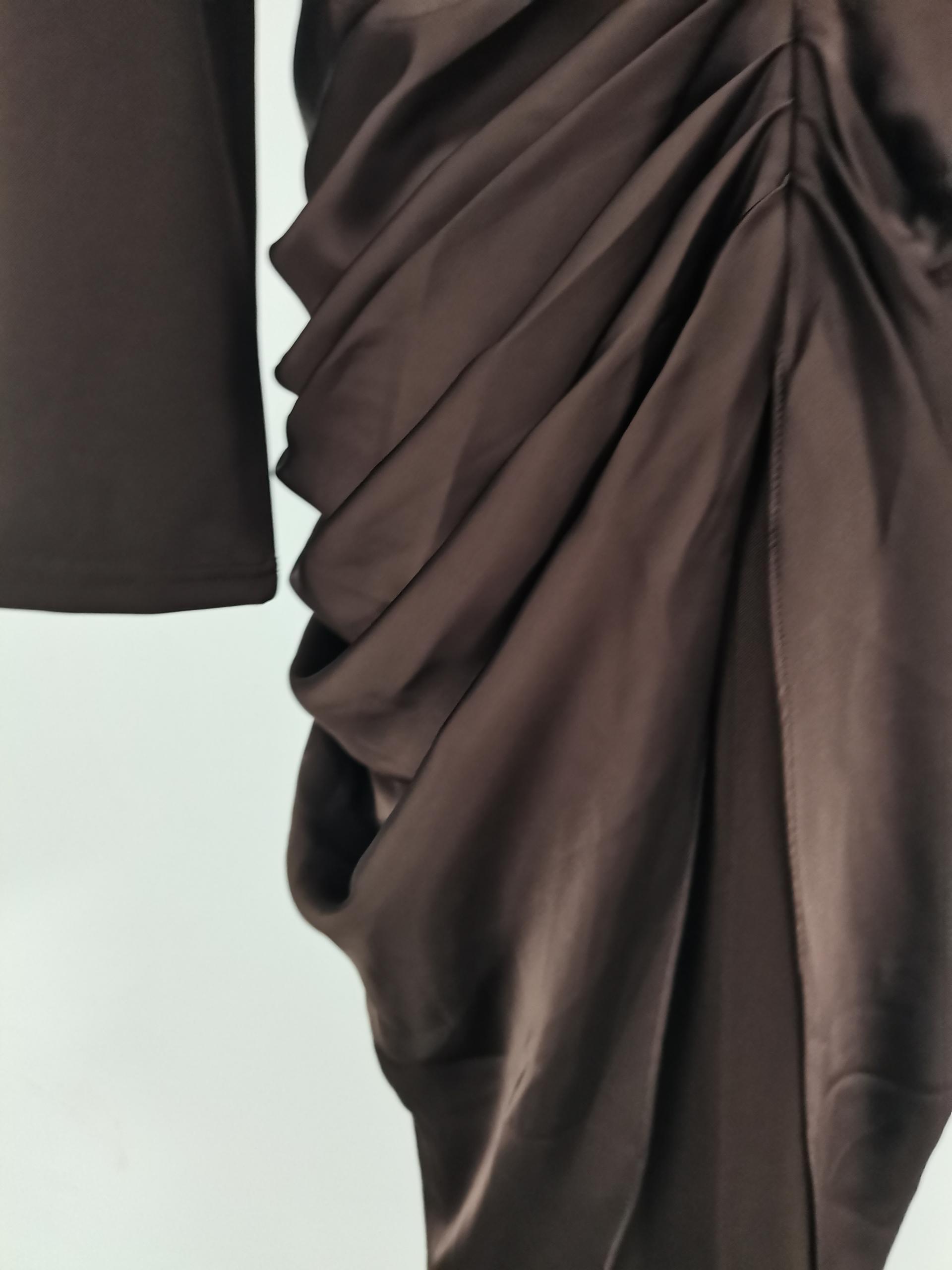 TWOTWINSTYLE Elegant Patchwork Button Midi Dress
