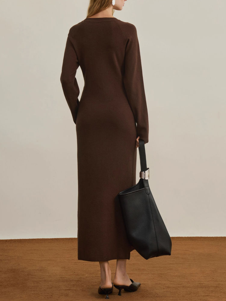 TWOTWINSTYLE Vintage Spliced Lace UP Side Split Dress