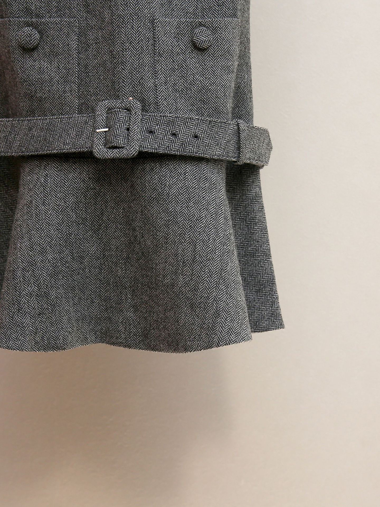 TWOTWINSTYLE Casual Spliced Belt Mini Dress
