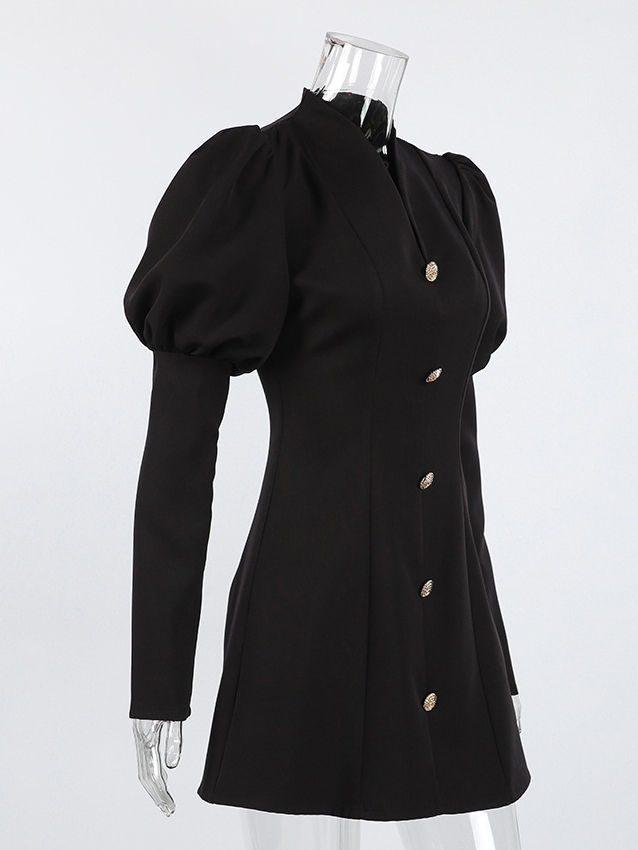 TWOTWINSTYLE Solid Elegant High Waist Midi Dress