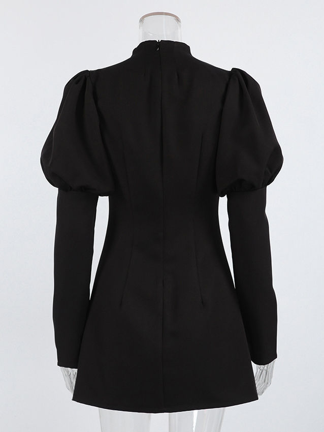 TWOTWINSTYLE Solid Elegant High Waist Midi Dress