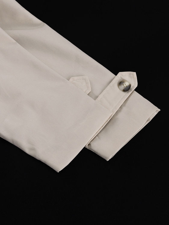 TWOTWINSTYLE Casual Tunic Double Breasted Top Solid Vintage Skirt Two Piece Set