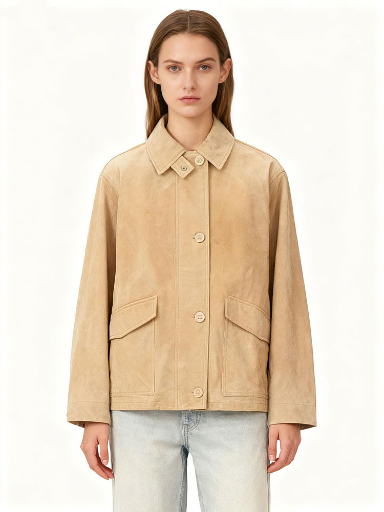 TWOTWINSTYLE Vintage Lapel Loose Casual Coat