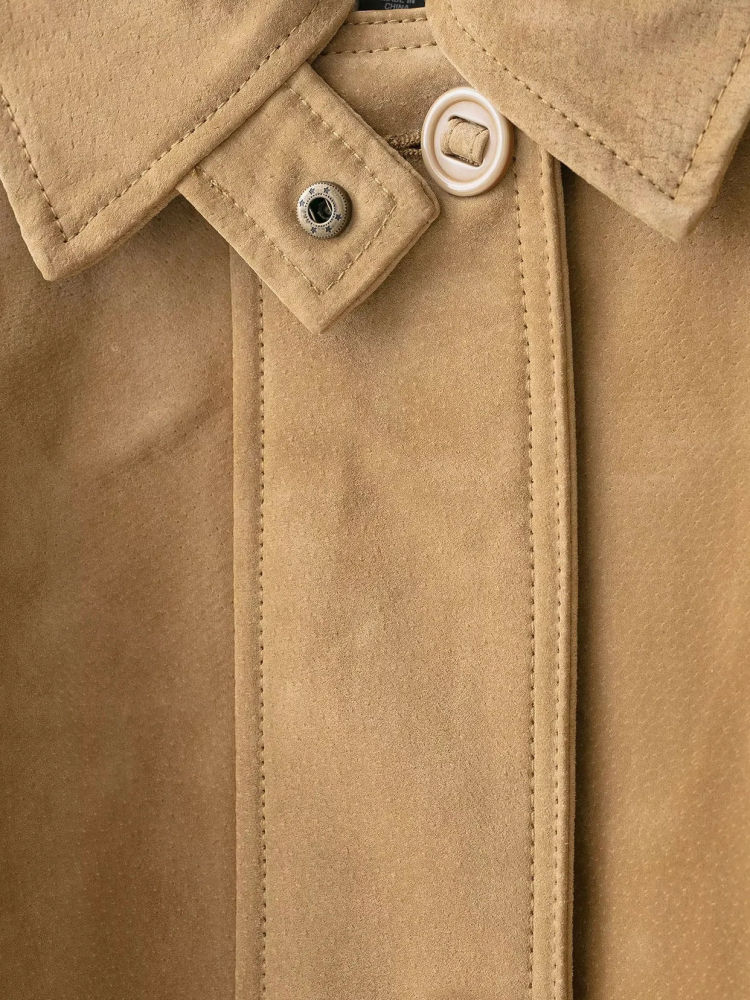 TWOTWINSTYLE Vintage Lapel Loose Casual Coat