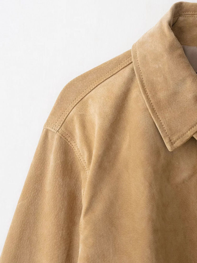 TWOTWINSTYLE Vintage Lapel Loose Casual Coat