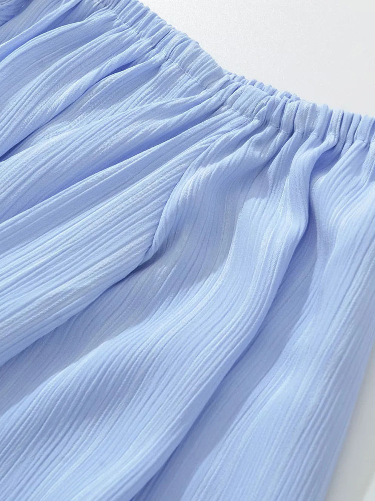 TWOTWINSTYLE Off Shoulder Pleated Temperament Dress