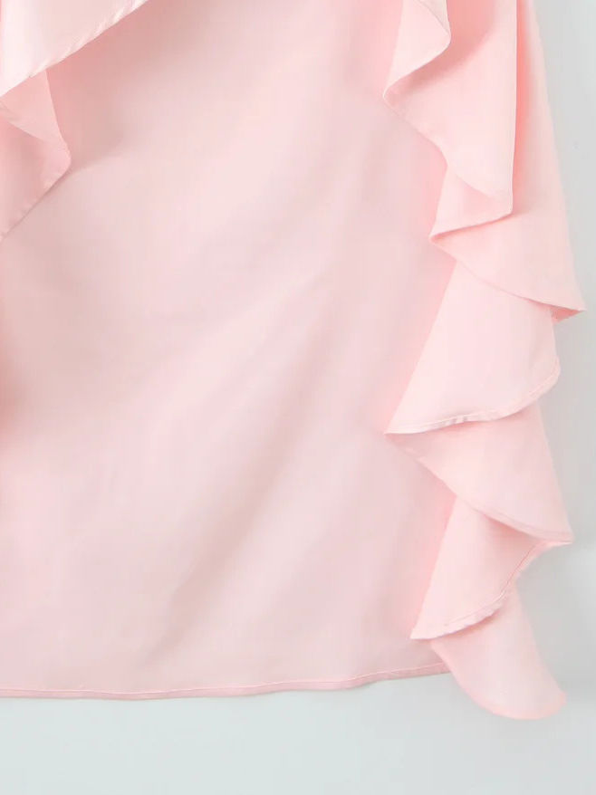 TWOTWINSTYLE Slimming Sleeveless Irregular Hem Dress