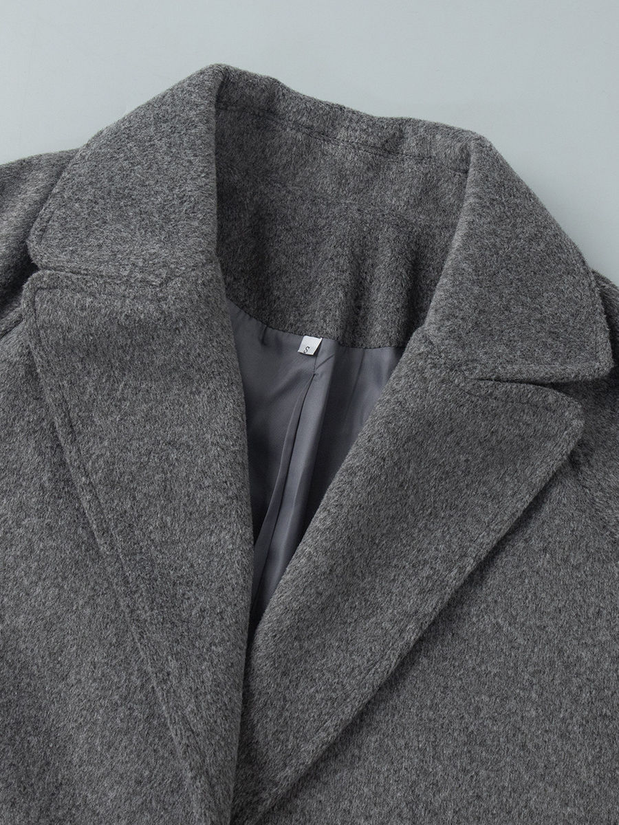 TWOTWINSTYLE Temperament Lapel Loose Trench Coat