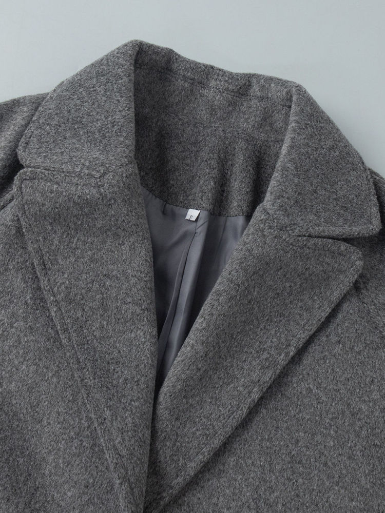 TWOTWINSTYLE Temperament Lapel Loose Trench Coat