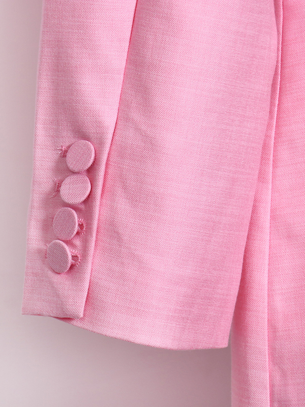 TWOTWINSTYLE Lapel Backless Patchwork Diamond Blazers