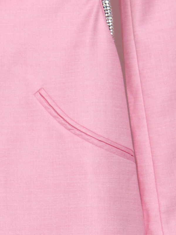 TWOTWINSTYLE Lapel Backless Patchwork Diamond Blazers