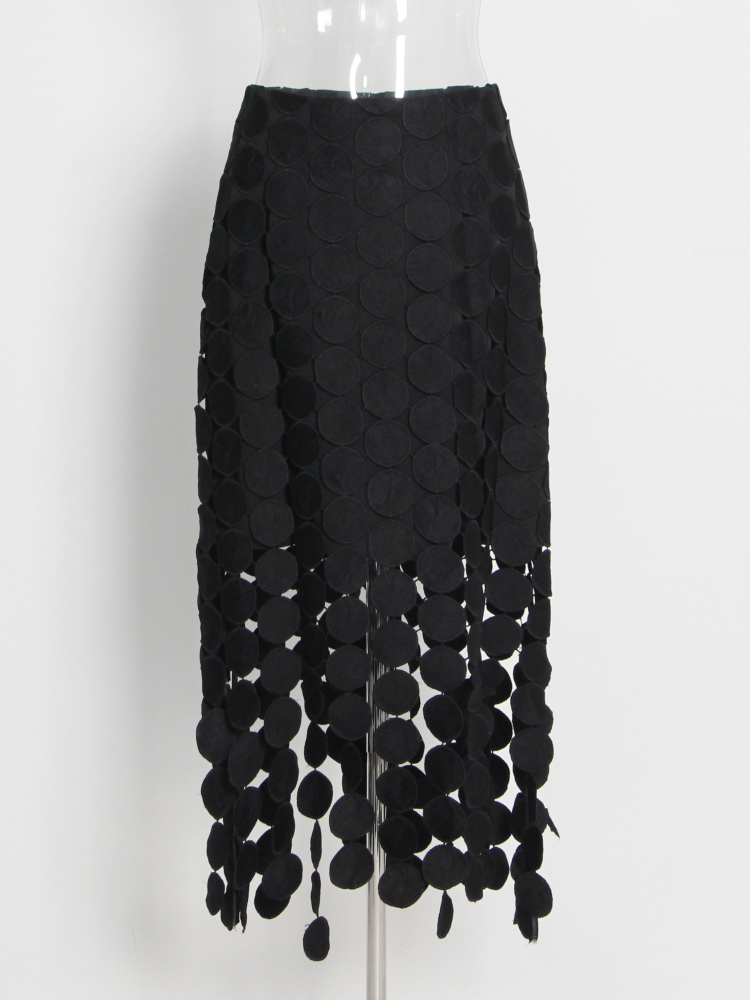 TWOTWINSTYLE Solid Hollow Out Slimming Dress
