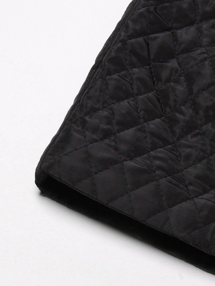 TWOTWINSTYLE Temperament Lapel Loose Spliced Button Coat