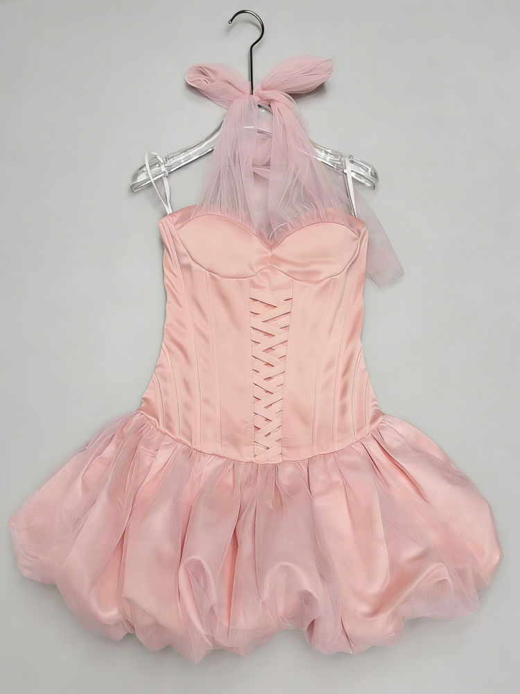 TWOTWINSTYLE Off Shoulder Slimming Spliced Mesh Sexy Mini Dress