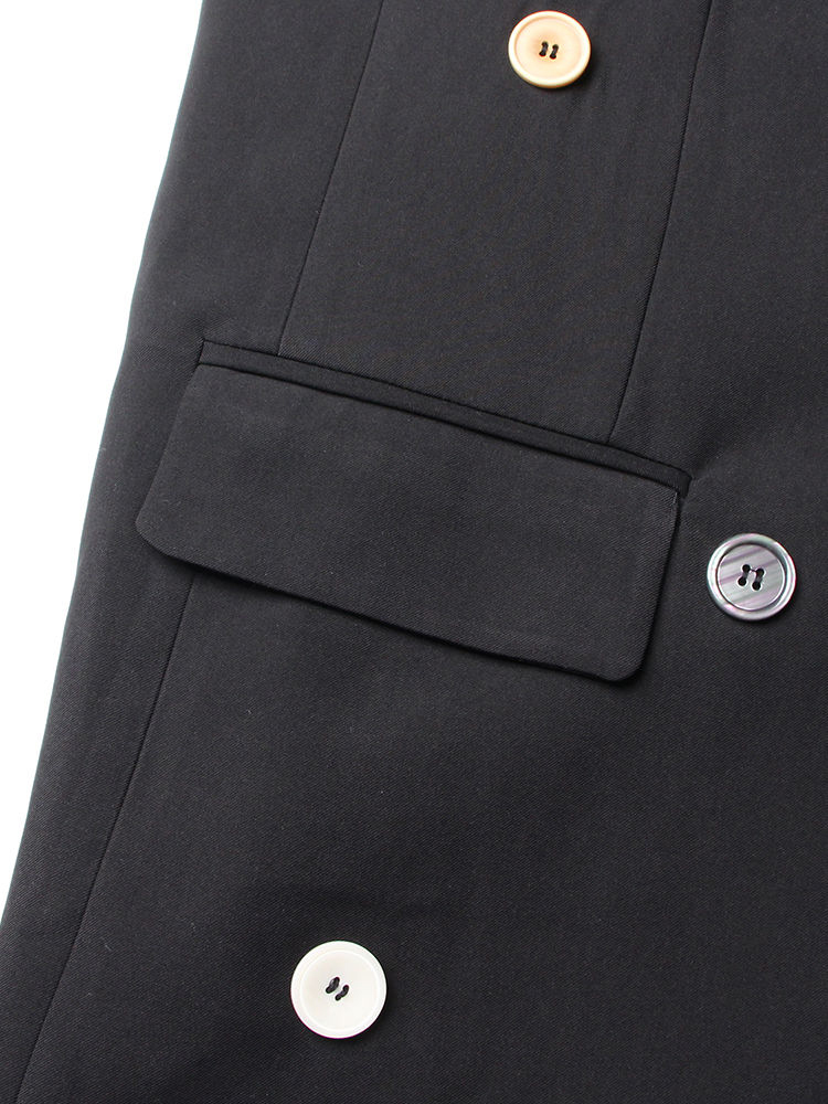 TWOTWINSTYLE Lapel Soild Patchwork Button Temperament Blazers