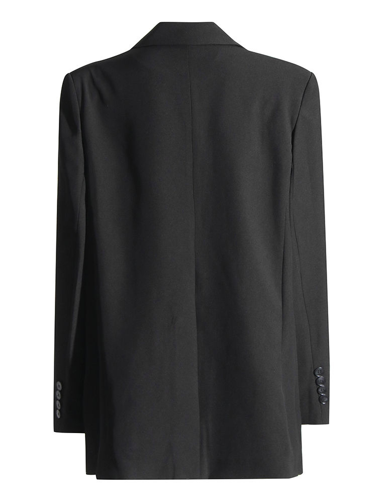 TWOTWINSTYLE Lapel Soild Patchwork Button Temperament Blazers