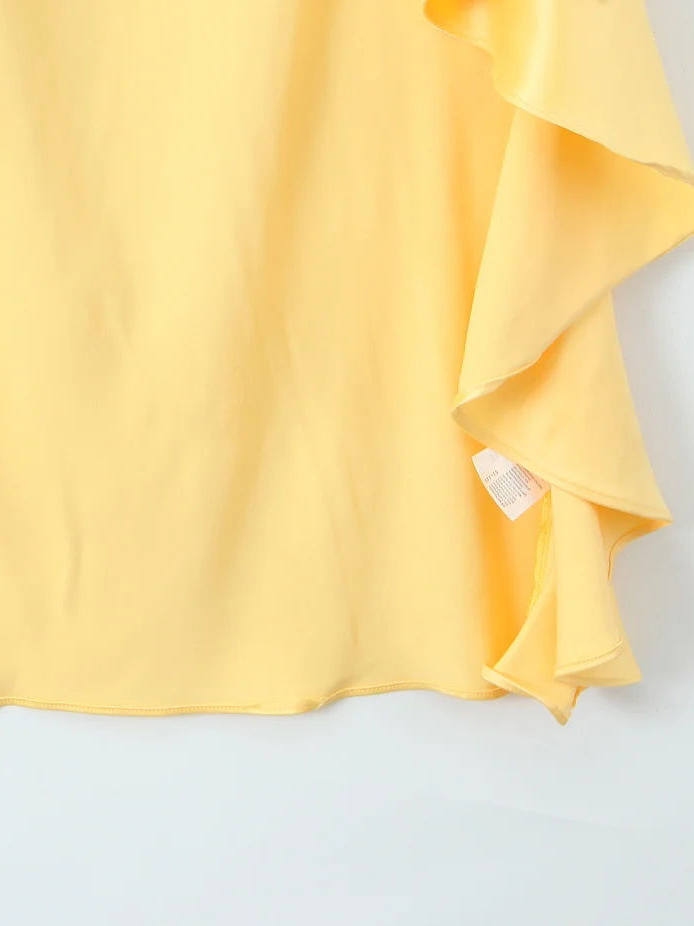 TWOTWINSTYLE Sleeveless Asymmetrical Hem Fashion Dress