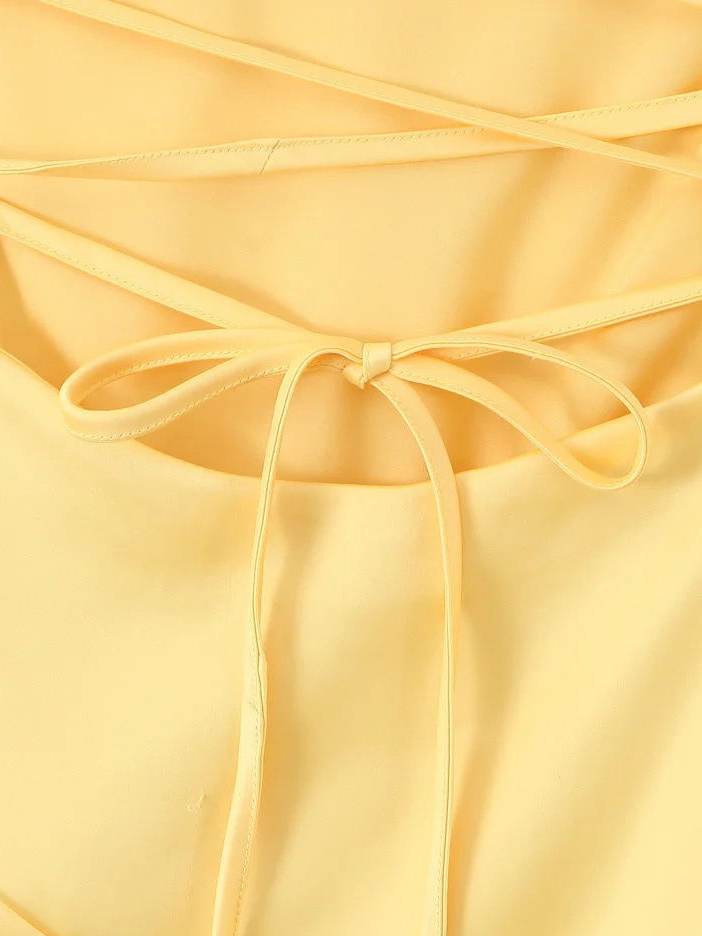 TWOTWINSTYLE Sleeveless Asymmetrical Hem Fashion Dress