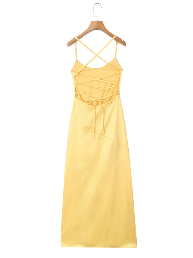 TWOTWINSTYLE Sleeveless Asymmetrical Hem Fashion Dress