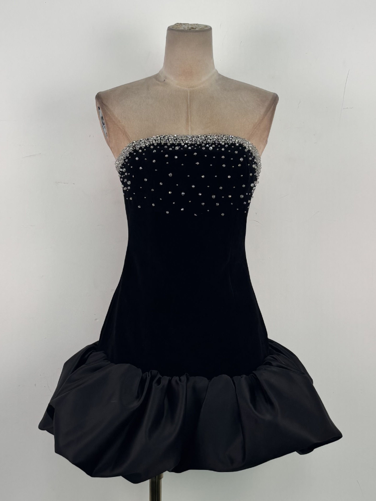 TWOTWINSTYLE Sleeveless Spliced Diamond Tunic Designer Dress