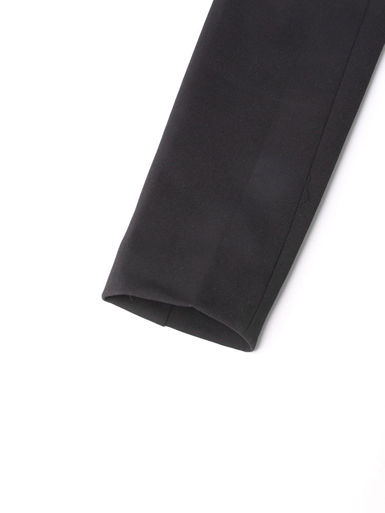 TWOTWINSTYLE Fashion V-Neck Tunic Spliced Zipper Coat
