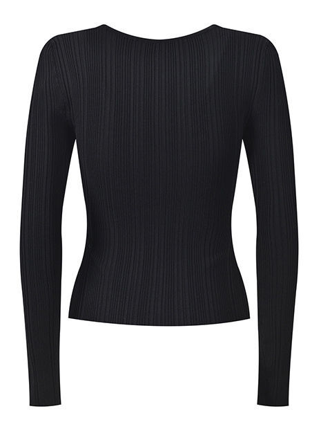 TWOTWINSTYLE Spliced Lace Hit Color Slimming Sweater