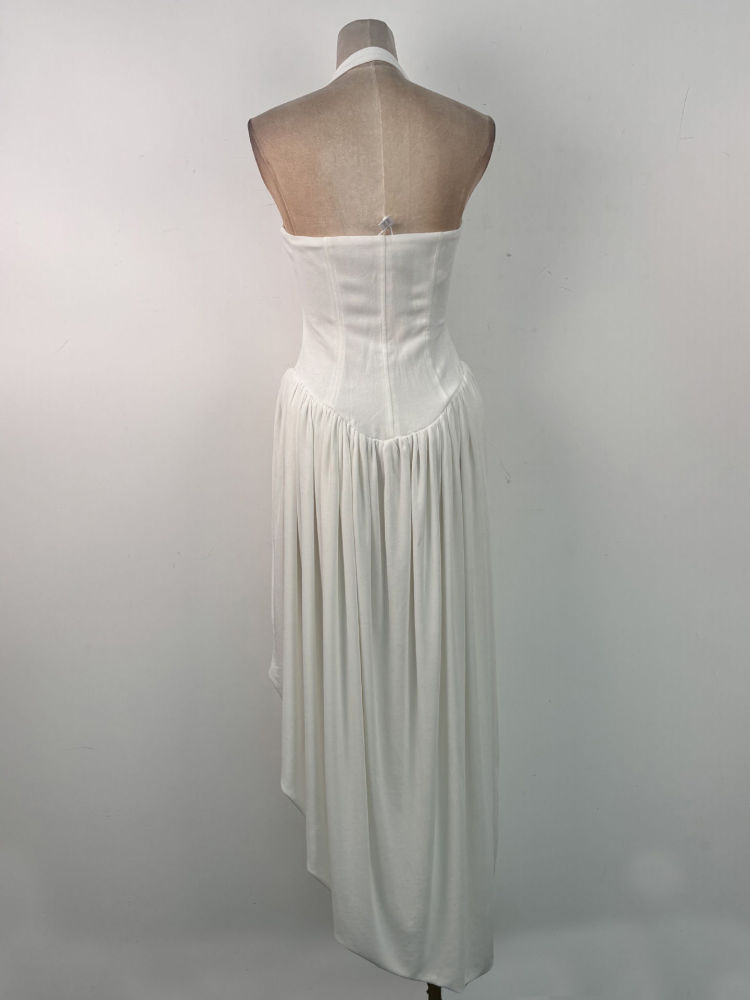 TWOTWINSTYLE Solid Sleeveless Tunic Elegant Midi Dress