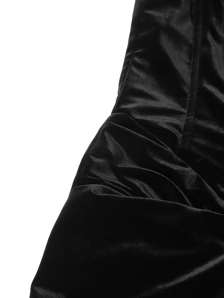 TWOTWINSTYLE Square Collar High Waist Vintage Dress