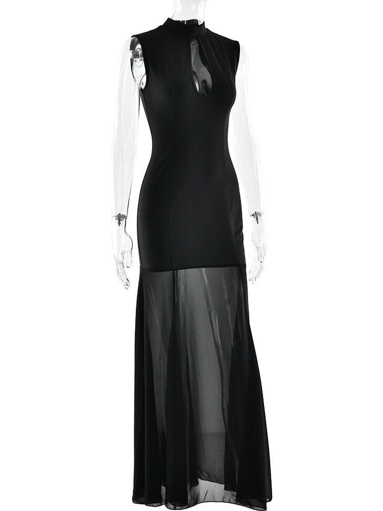 TWOTWINSTYLE Hollow Out Sleeveless Slimming Fashion Dress