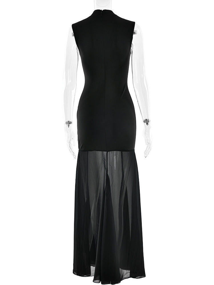 TWOTWINSTYLE Hollow Out Sleeveless Slimming Fashion Dress