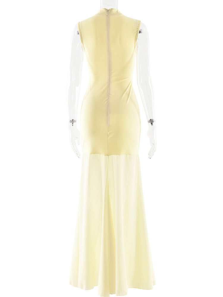 TWOTWINSTYLE Hollow Out Sleeveless Slimming Fashion Dress