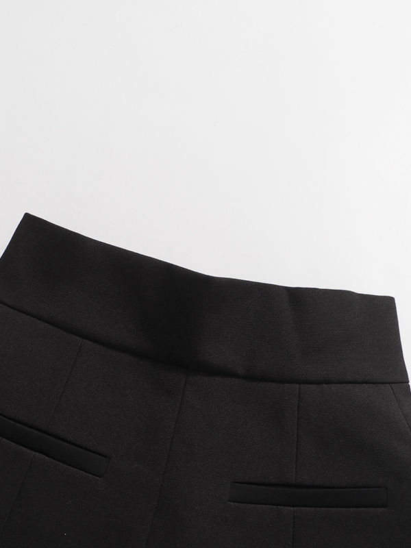 TWOTWINSTYLE Solid Spliced Diamond Fashion Skirt