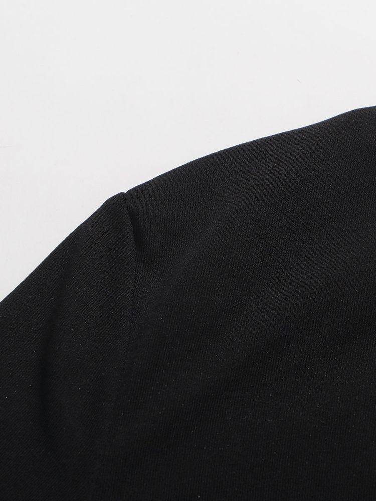 TWOTWINSTYLE Designer Stand Collar Tunic Spliced Metal Btton Dress