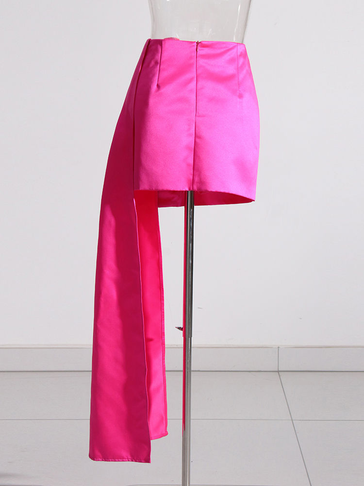 TWOTWINSTYLE Designer Solid Patchwork 3D Flower Skirt