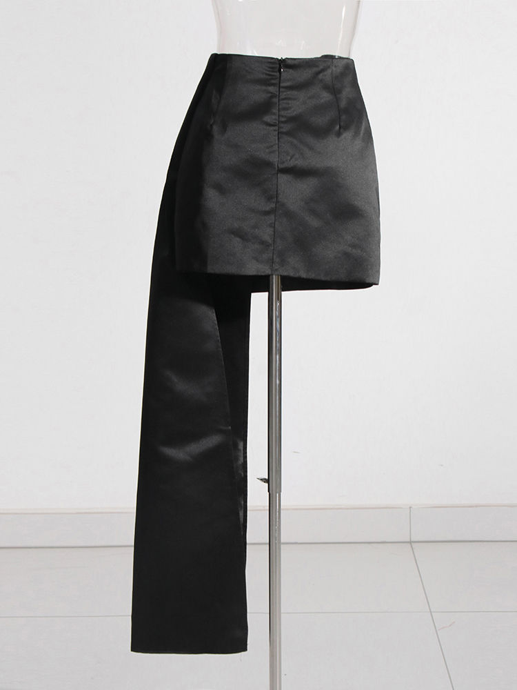 TWOTWINSTYLE Designer Solid Patchwork 3D Flower Skirt
