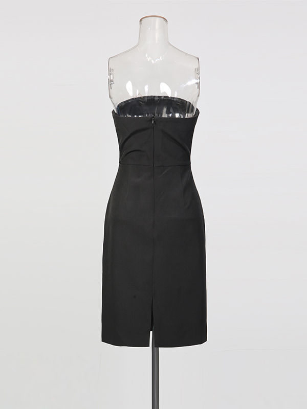 TWOTWINSTYLE Patchwork Embroidery High Waist Mini Dess